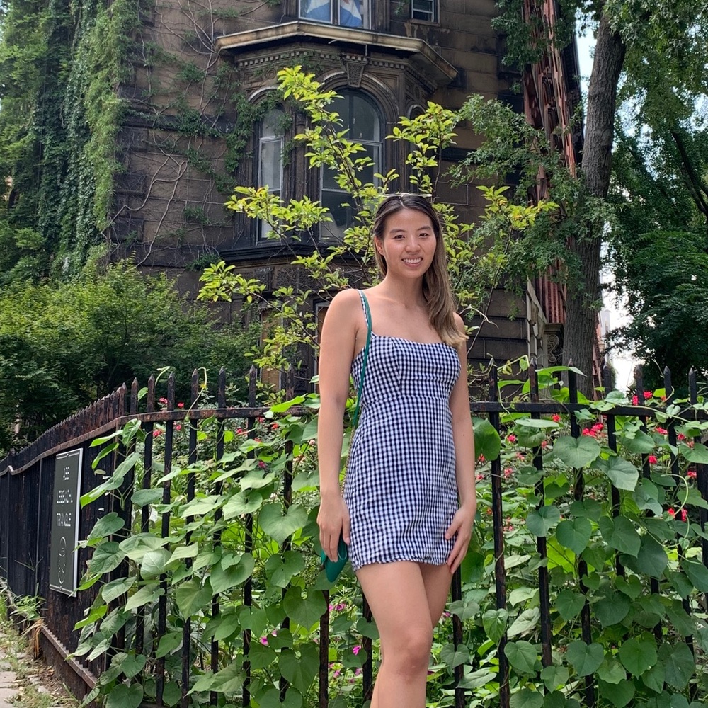 Gingham dress size small